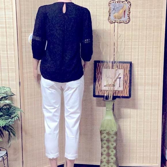 TIME AND TRU. SIZE S/CHL (4-6) BLACK TOP.. 100% Rayon. Lace 100% Polyester - Picture 4 of 16